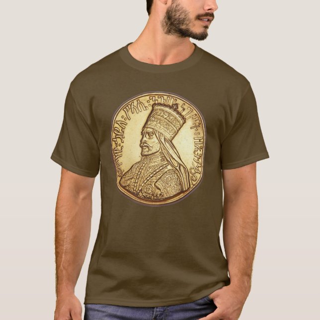 Haile Selassie Empire of Ethiopia Rastafari Shirt (Vorderseite)