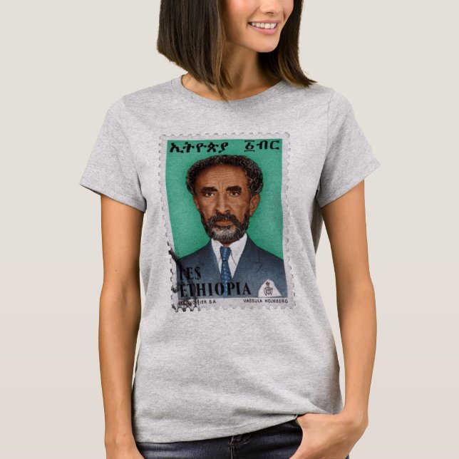 Haile Selassie Empire of Ethiopia Rastafari Shirt (Vorderseite)