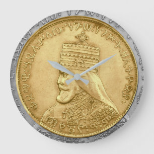 Haile Selassie HIM Jah Rastafari Aufsteller Große Wanduhr