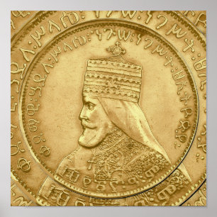 Haile Selassie HIM Jah Rastafari Aufsteller Poster