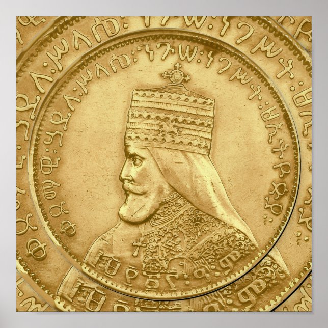 Haile Selassie HIM Jah Rastafari Aufsteller Poster (Vorne)