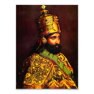 Haile Selassie HIM Jah Rastafari Kunstdruck Fotodruck