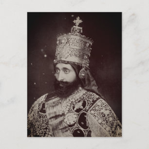 Haile Selassie - HIM - Rastafari - Postcard Postkarte