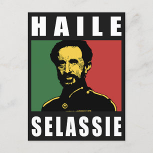 Haile Selassie - HIM - Rastafari - Postcard Postkarte