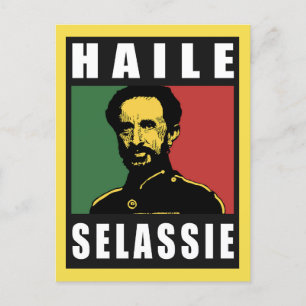 Haile Selassie - HIM - Rastafari - Postcard Postkarte
