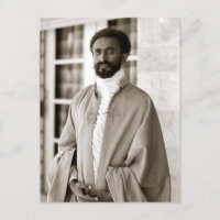 Haile Selassie - HIM - Rastafari - Postcard