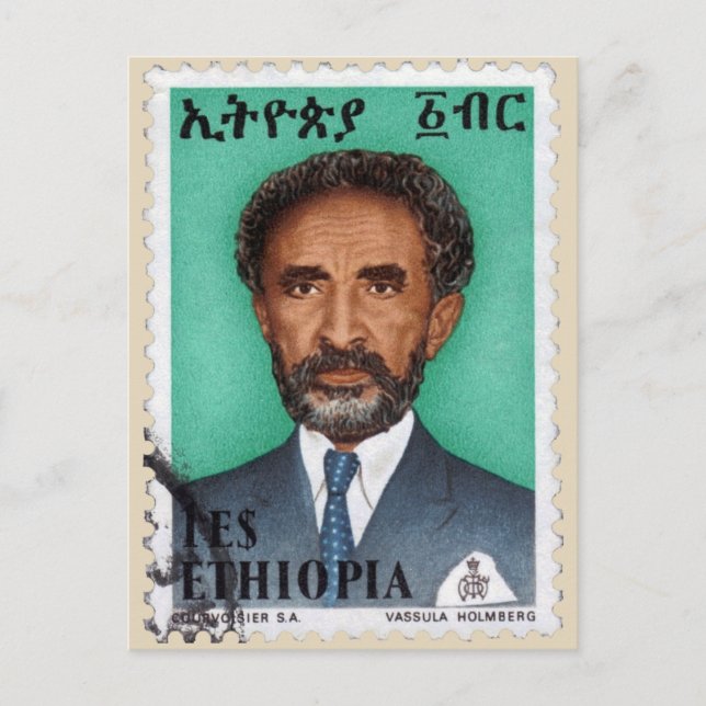 Haile Selassie - HIM - Rastafari - Postcard Postkarte (Vorderseite)