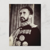 Haile Selassie - HIM - Rastafari - Postcard