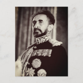 Haile Selassie - HIM - Rastafari - Postcard Postkarte