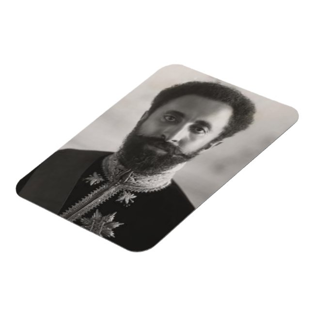Haile Selassie - HIM - Rastafrai - Reggae Magnet (Linke Seite)