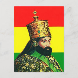 Haile Selassie I - HIM - Jah Rastafari - Postcard Postkarte