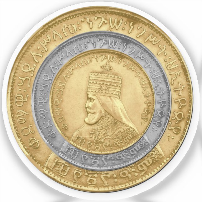 Haile Selassie I HIM Jah Rastafari Rasta Jah Bless Aufkleber (Vorderseite)