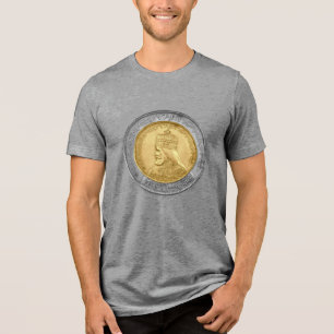 Haile Selassie I HIM Jah Rastafari Rasta Jah segne Tri-Blend Shirt