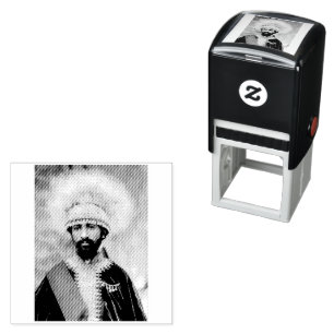 Haile Selassie I Jah Rastafari Holzstempel Permastempel