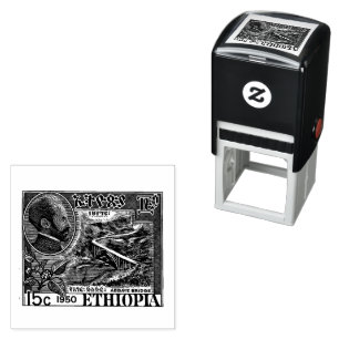 Haile Selassie I Jah Rastafari Holzstempel Permastempel