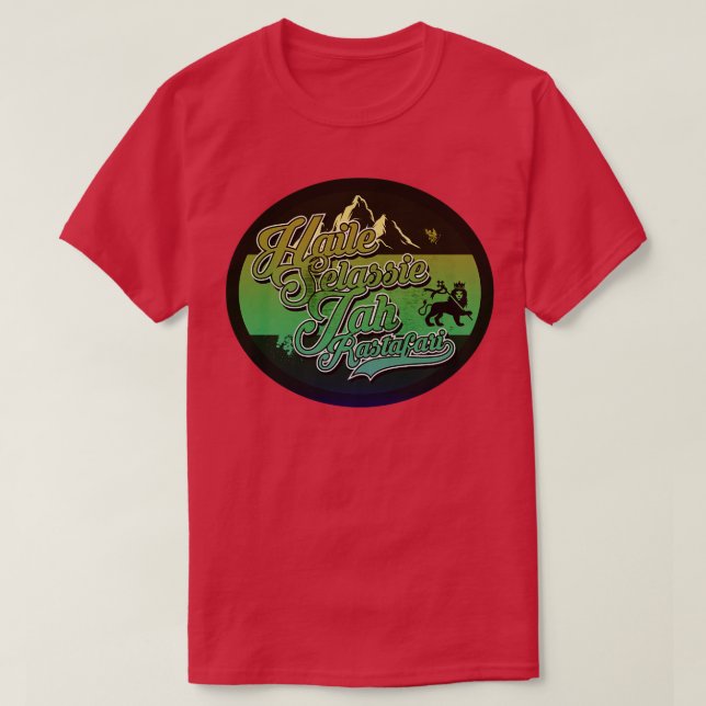 Haile Selassie I Label T-Shirt (Design vorne)