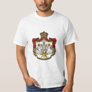 Haile Selassie I Wappen - weißer T - Shirt