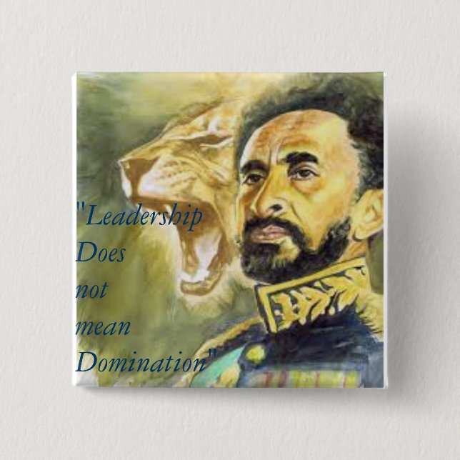 Haile Selassie I: Zitate: Führung, Knopf Button (Vorderseite)