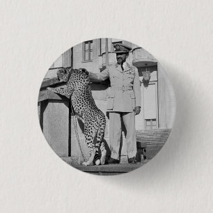 Haile Selassie - Jah - Messiah - Rastafari - Schal Button