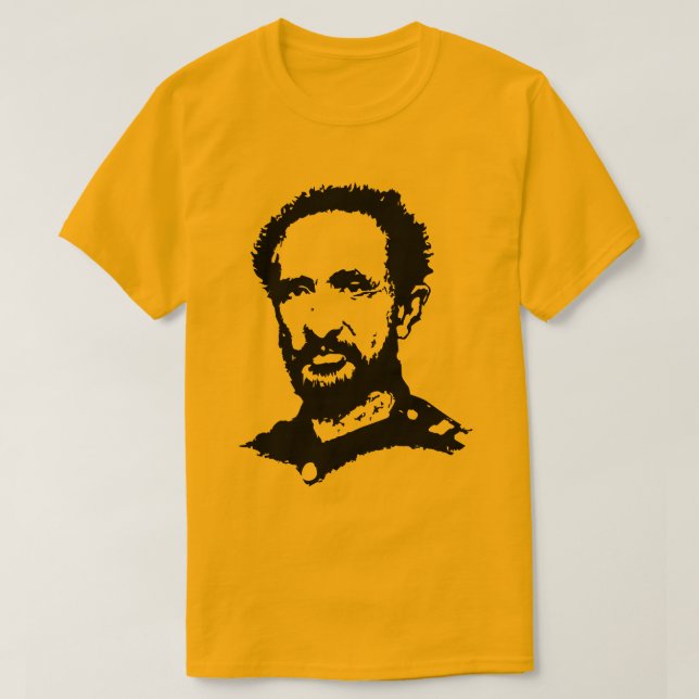 Haile Selassie - Jah - Messiah - Rastafari Shirt (Design vorne)