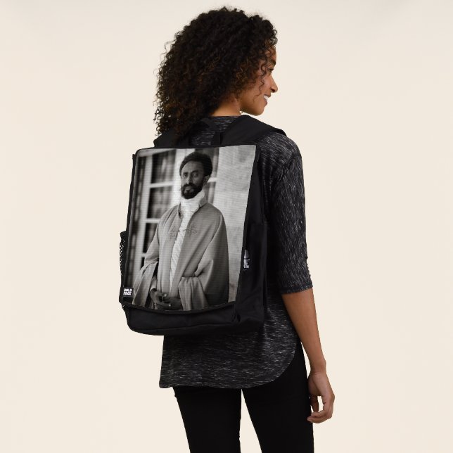 Haile Selassie - Jah Rastafari - Emperor Rucksack (Ausgewaschen)