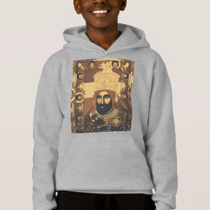 Haile Selassie Jah Rastafari Modern Art Rasta Hoodie