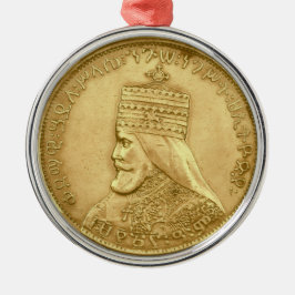 Haile Selassie Jah Rastafari Rasta Fotoskulptur Ornament Aus Metall