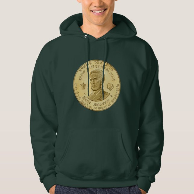 Haile Selassie - Jah Rastafari Rasta Reggae Hoodie (Vorderseite)