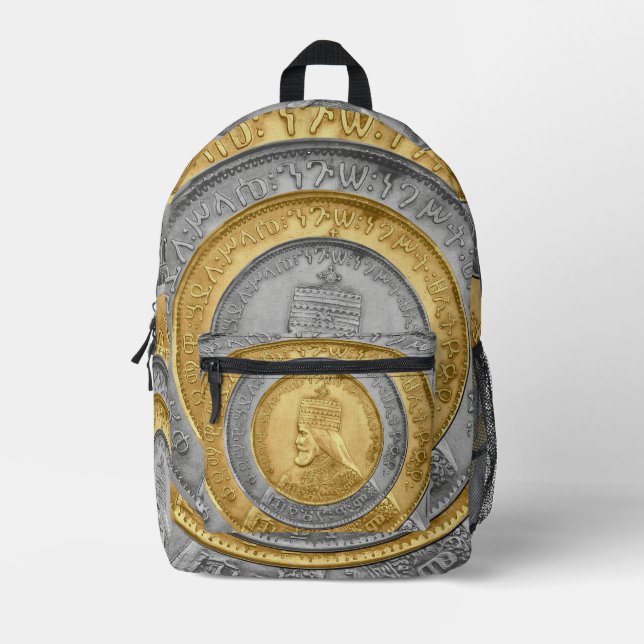 Haile Selassie Jah Rastafari Reggae Rasta Roots  Bedruckter Rucksack (Vorderseite)