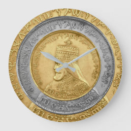 Haile Selassie Jah Rastafari Reggae Rasta Roots  Große Wanduhr