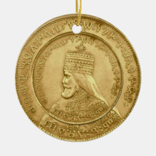 Haile Selassie Jah Rastafari Reggae Rasta Roots  Keramik Ornament