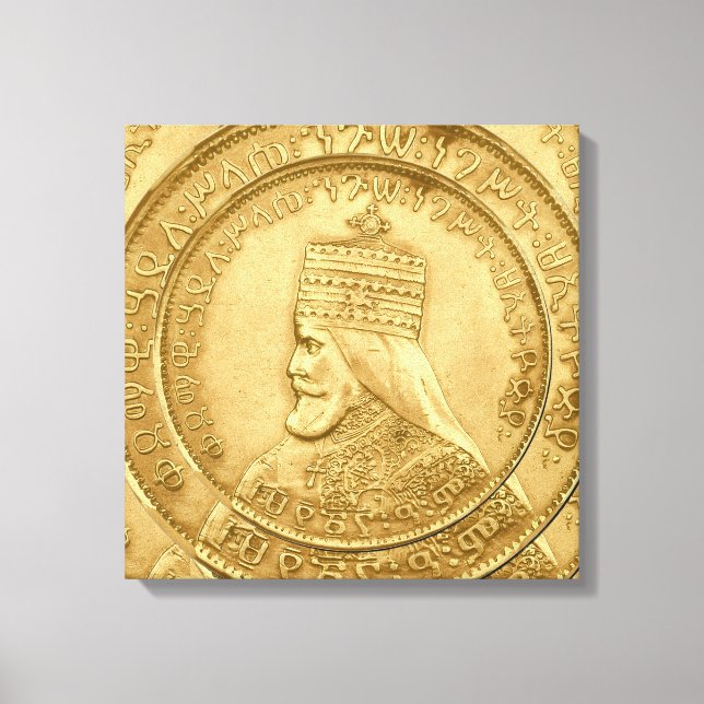 Haile Selassie Jah Rastafari Reggae Rasta Roots  Leinwanddruck (Vorderseite)