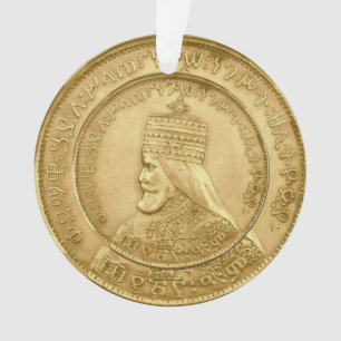 Haile Selassie Jah Rastafari Reggae Rasta Roots  Ornament