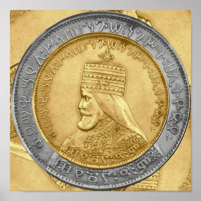 Haile Selassie Jah Rastafari Reggae Rasta Roots  Poster (Vorne)