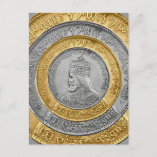 Haile Selassie Jah Rastafari Reggae Rasta Roots  Postkarte