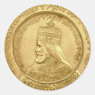 Haile Selassie Jah Rastafari Reggae Rasta Roots Runder Aufkleber