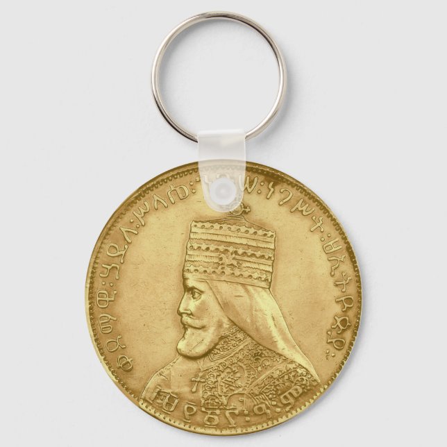 Haile Selassie Jah Rastafari Reggae Rasta Roots  Schlüsselanhänger (Vorderseite)