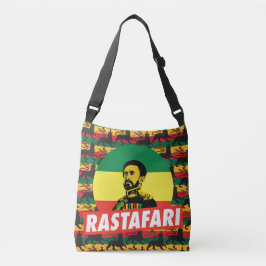 Haile Selassie - Jah Rastafari - Reggae Roots Bag Tragetaschen Mit Langen Trägern
