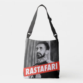 Haile Selassie - Jah Rastafari - Reggae Roots Bag Tragetaschen Mit Langen Trägern