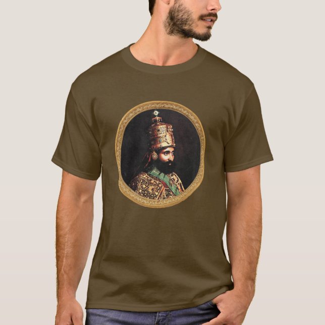 Haile Selassie - Jah Rastafari Reggae Roots Shirt (Vorderseite)