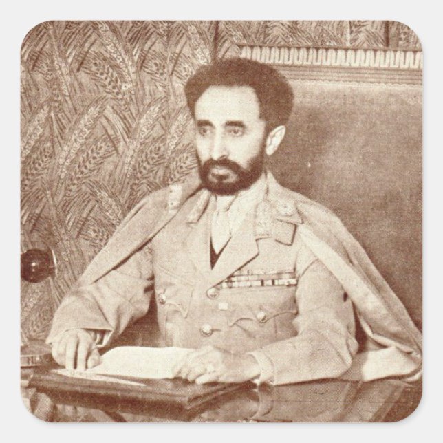 Haile Selassie - Jah Rastafari - Reggae Sticker (Vorderseite)
