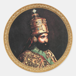 Haile Selassie Jah Rastafari Royal Roots Sticker