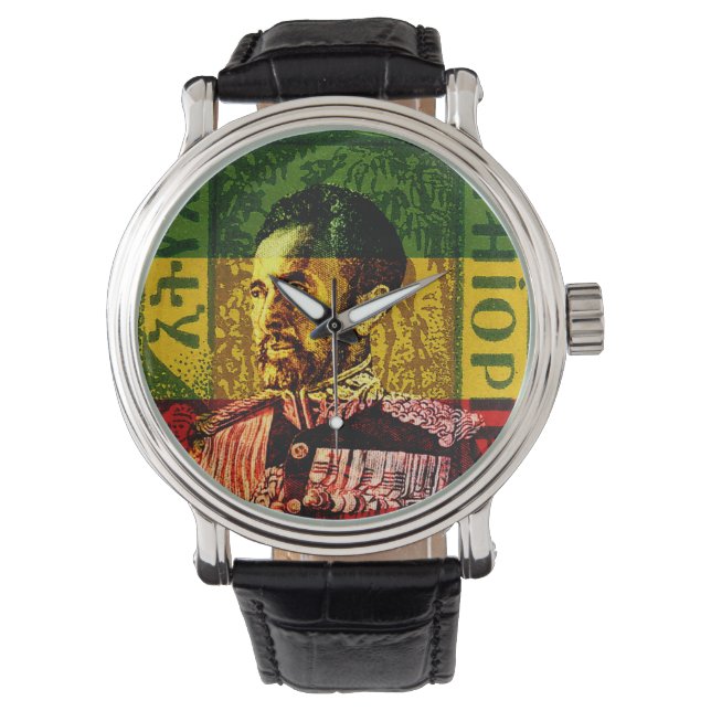 Haile Selassie King Watch Armbanduhr (Vorderseite)