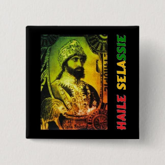 Haile Selassie Knopf Button