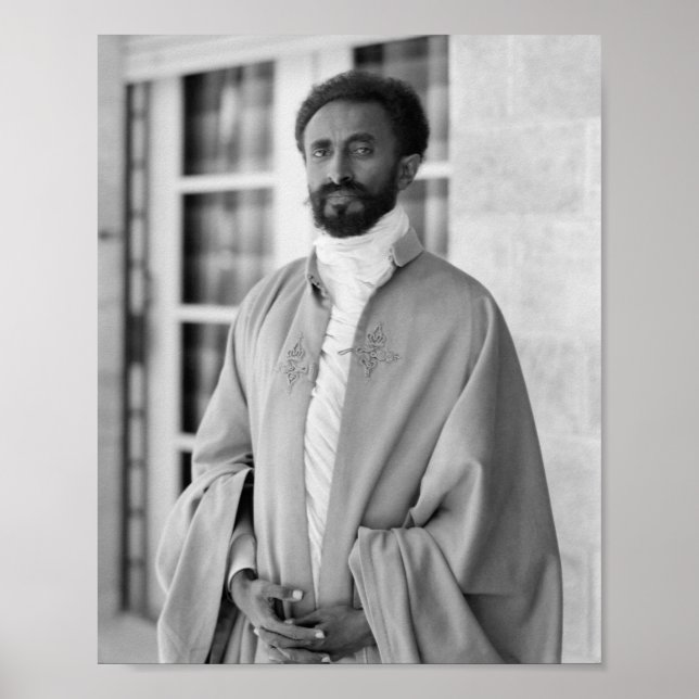 Haile Selassie Lion Rasta Solomon Jah Rastafari Poster (Vorne)