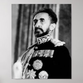 Haile Selassie Lion Rasta Solomon Jah Rastafari Poster