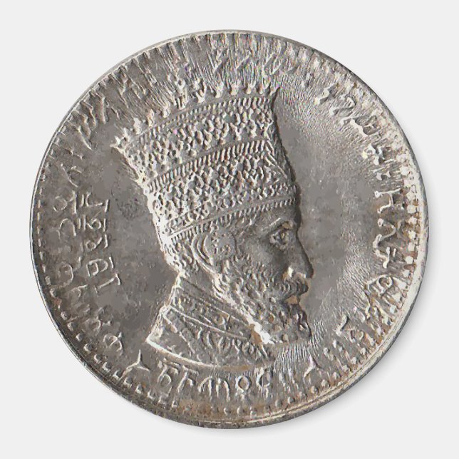 Haile Selassie Lord of Lords Classic Round Magnet (Vorne)