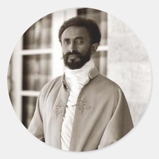 Haile Selassie - Messiah - Jah Rastafari Sticker (Vorderseite)