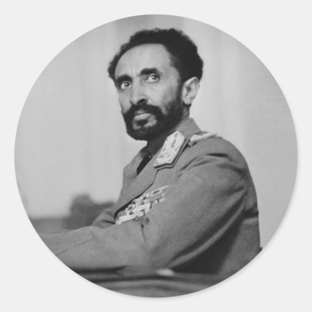 Haile Selassie - Messiah - Jah Rastafari Sticker (Vorderseite)