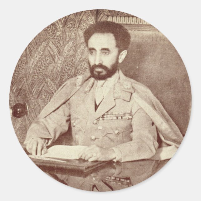 Haile Selassie - Messiah - Jah Rastafari Sticker (Vorderseite)